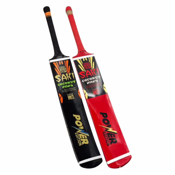 SAKI Coconut 2025 Power Edition Tape Ball Cricket Bat